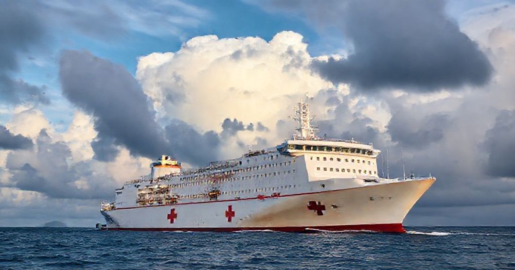 中国の病院船がジャマイカを訪問