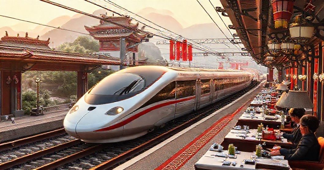 中国の新幹線が開通