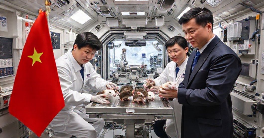 中国の宇宙ステーションで小鼠の実験