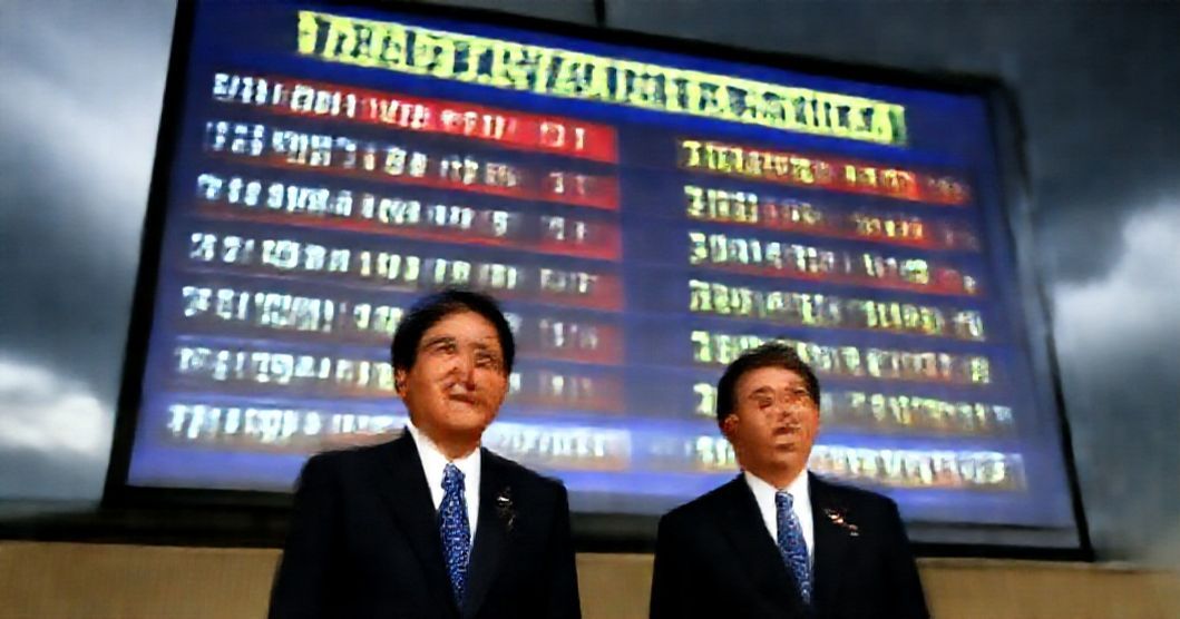 日本の総選挙で自民党が大勝