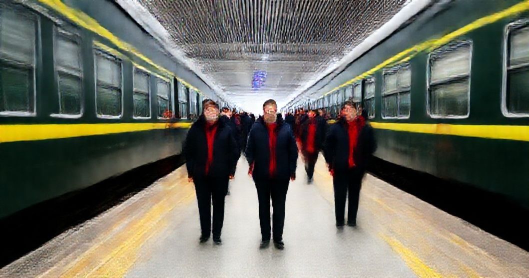 中国の愛心専列が運行