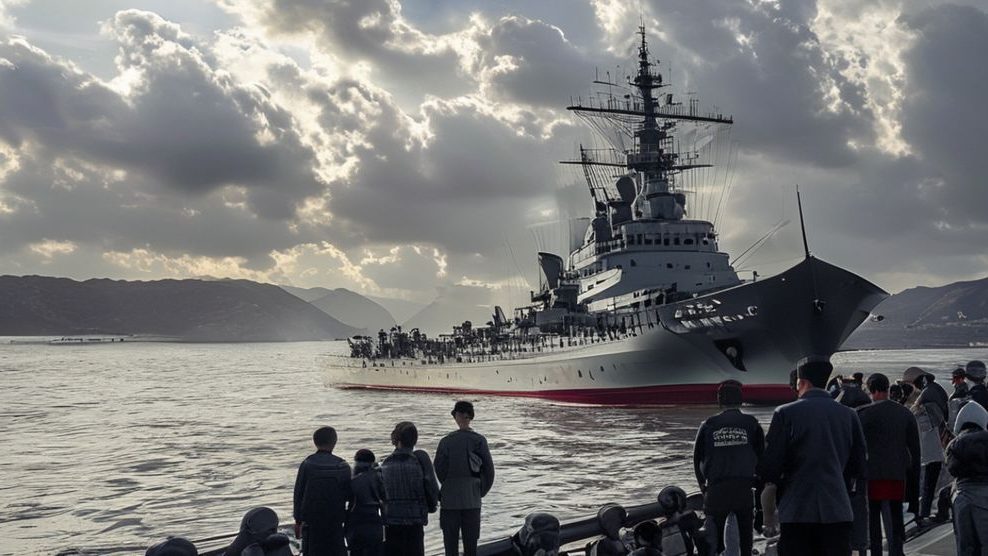 中国海軍ミサイル駆逐艦「唐山」、南アで一般公開
