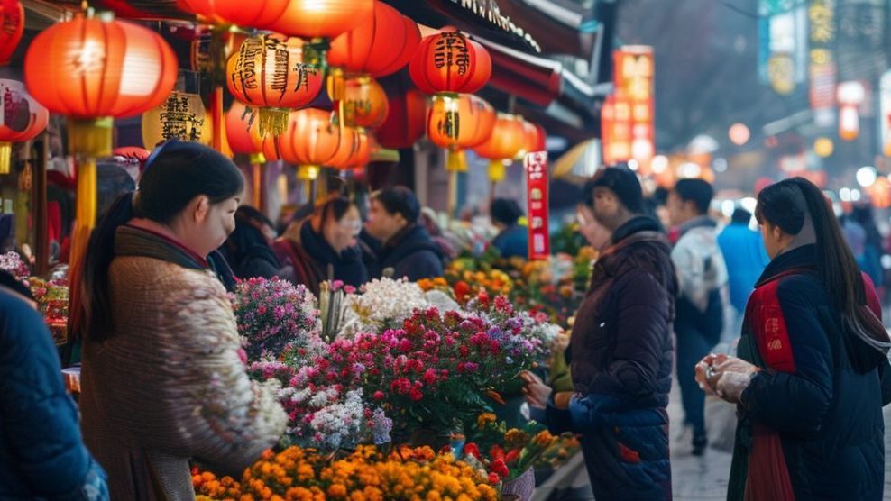 中国花卉市場、春節商戦で活況　農業技術革新と内需拡大が牽引