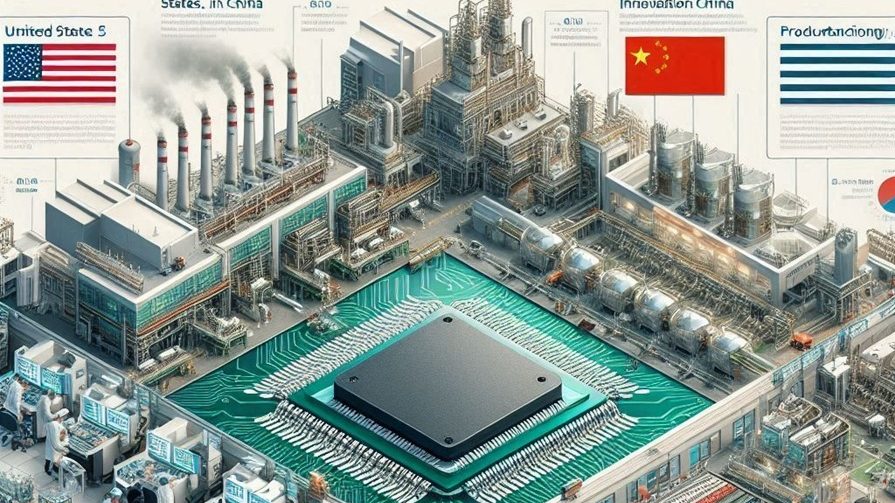 米中半導体分業：米が設計・先端装置を掌握、中国は成熟工程で物量作戦