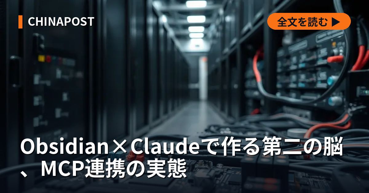 Obsidian×Claudeで作る第二の脳、MCP連携の実態