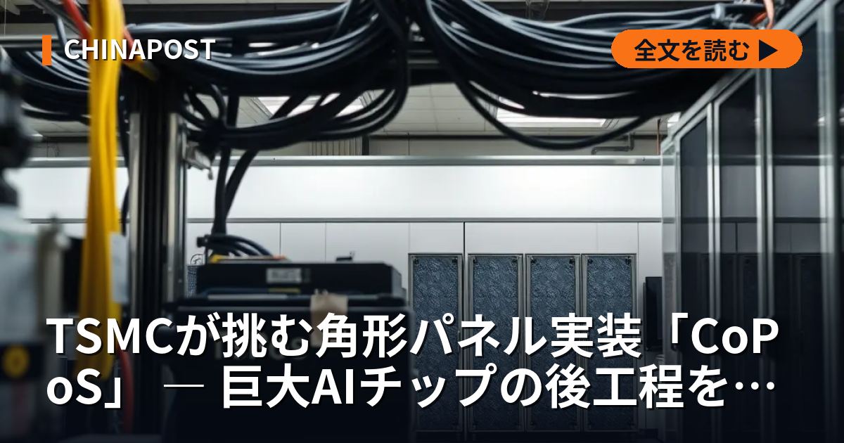 TSMCが挑む角形パネル実装「CoPoS」 ― 巨大AIチップの後工程を握る日本と台湾